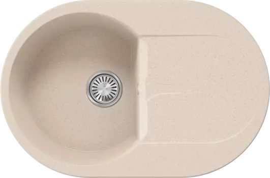 Мойка кухонная Polygran ATOL-760 854857 76х50 см, кремовая