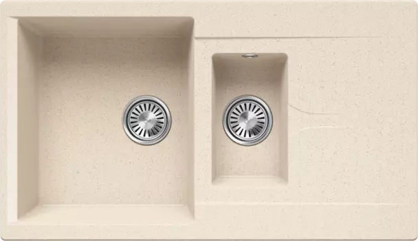 Мойка кухонная Polygran BRIG-870 854970 87х50 см, кремовая