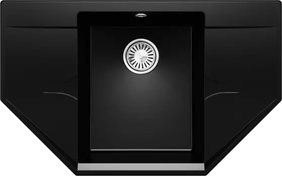 Мойка кухонная Polygran RIFF-800 855113 80х50 см, космос