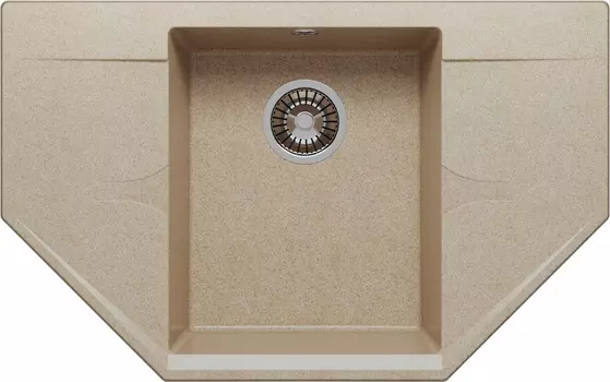 Мойка кухонная Polygran Riff-800 песочный