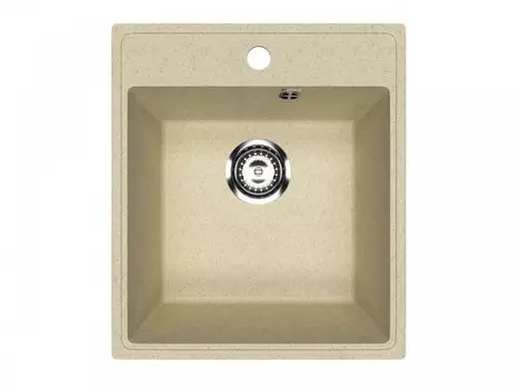 Мойка кухонная Practik PR-M 425-002 37,5х37,5 см, слоновая кость