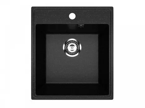 Мойка кухонная Practik PR-M 425-004 37,5х37,5 см, черный оникс