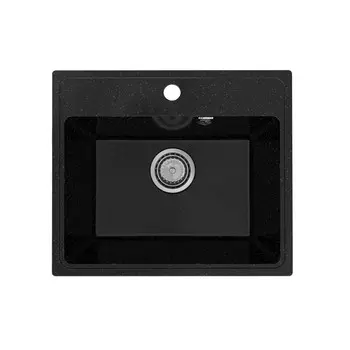 Мойка кухонная Practik PR-M 490-004 49 см, черный оникс