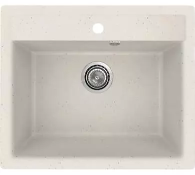 Мойка кухонная Practik PR-M 565-001 35,5х49,5 см, белый камень