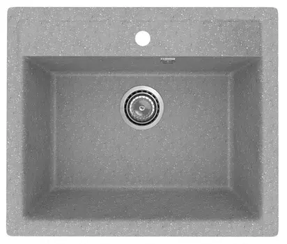 Мойка кухонная Practik PR-M 565-003 35,5х49,5 см, светло-серая