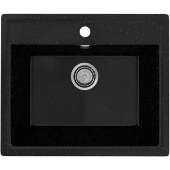 Мойка кухонная Practik PR-M 565-004 35,5х49,5 см, черный оникс