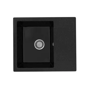 Мойка кухонная Practik PR-M-575-004 57,5 см, черный оникс