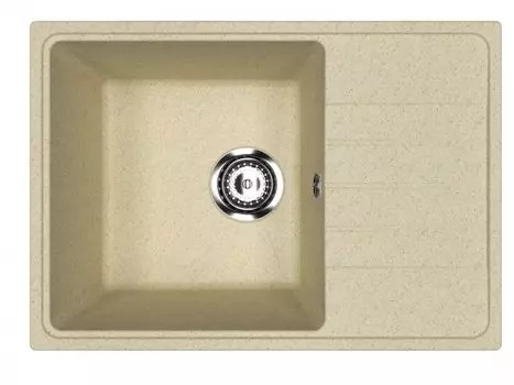 Мойка кухонная Practik PR-M 600-002 37х35 см, слоновая кость