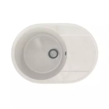 Мойка кухонная Practik PR-M 610-001 61 см, белый камень