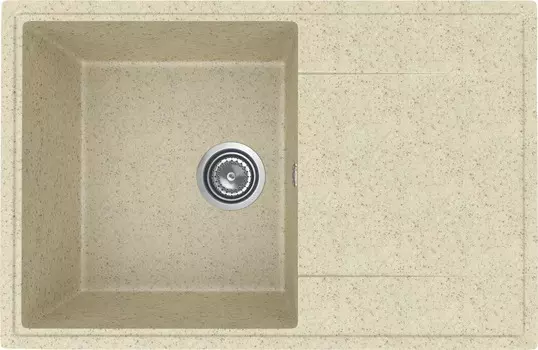 Мойка кухонная Practik PR-M 735-002 41,5х37,5 см, слоновая кость