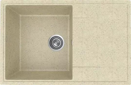 Мойка кухонная Practik PR-M 735-002 73,5 см, слоновая кость