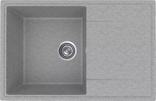 Мойка кухонная Practik PR-M 735-003 41,5х37,5 см, светло-серая