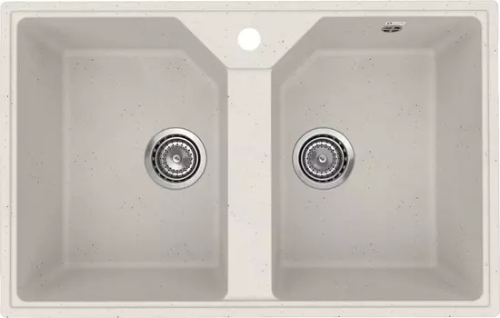 Мойка кухонная Practik PR-M 770-001 77 см, белый камень