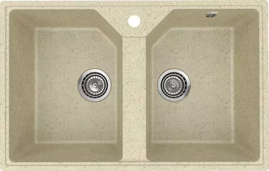 Мойка кухонная Practik PR-M 770-002 77 см, слоновая кость