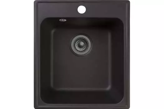 Мойка кухонная Reflexion Quadra RF0243BL, черная