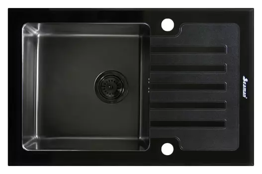Мойка кухонная Seaman Eco Glass SMG-780B Gun