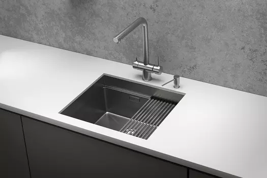 Мойка кухонная стальная Granula KS-5045U сталь, сатин