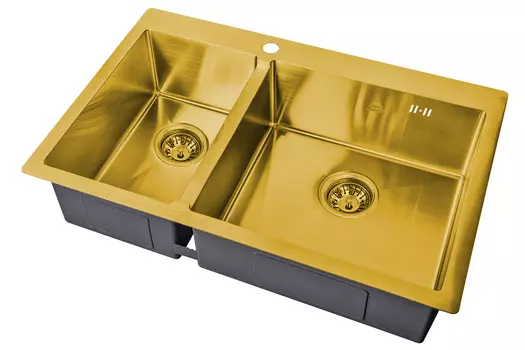 Мойка кухонная Steel Hammer SH 78-2-51-R BRONZE бронза правая