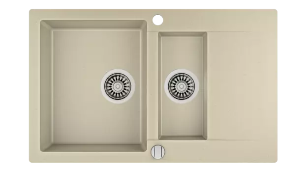 Мойка кухонная Teka CLIVO 60 B-TQ 1?B 1D TOPAZ BEIGE топаз металлик