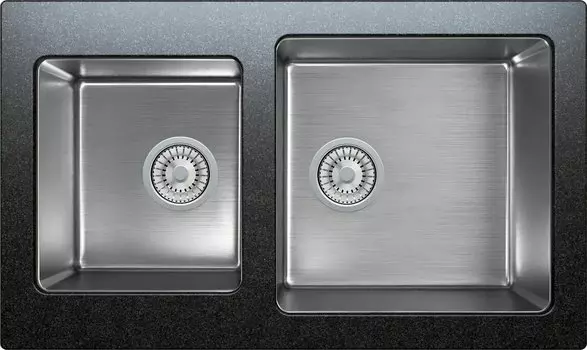 Мойка кухонная Tolero Twist TTS-840 № 911 черная