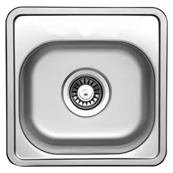 Мойка кухонная TopZero Comfort COM381.381.GT6K нержавеющая сталь, 38,1х38,1 см