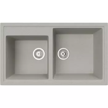 Мойка кухонная TopZeroDemi 860.500 20-47 Smoke 47, 50х86 см