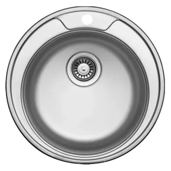 Мойка кухонная TopZeroFAM510.GT6K нержавеющая сталь, 51х51 см