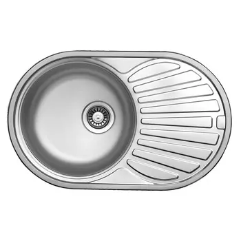 Мойка кухонная TopZeroFAP770.480.GT8K нержавеющая сталь, 48х77 см