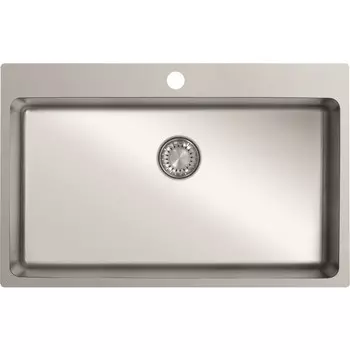 Мойка кухонная TopZeroME790.500.GT10K нержавеющая сталь, 50х79 см