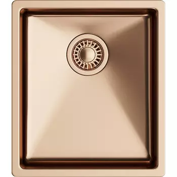 Мойка кухонная TopZeroTNL 340 GOLD ROSE медь, 44х38 см