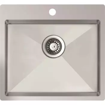 Мойка кухонная TopZeroTNL 550.505 12K нержавеющая сталь, 50,5х55 см