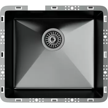 Мойка кухонная TopZeroTZ RS451 TITAN титан, 45х50 см