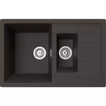 Мойка кухонная TopZeroValentina 780.500 15-93 Chocolate 93, 50х78 см