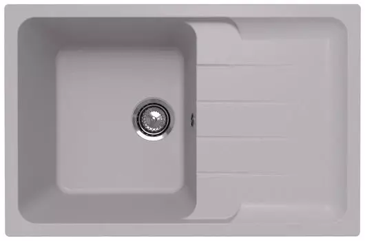 Мойка кухонная Ulgran Gerda 780-04 45х39,5 см, платина