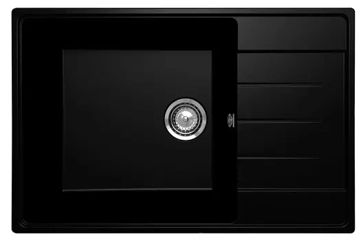 Мойка кухонная Ulgran Prima 760-07 76х50 см, уголь