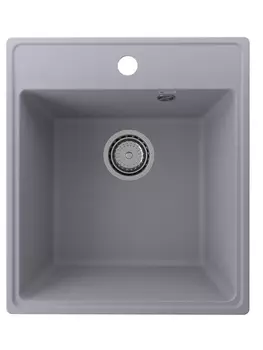 Мойка кухонная Ulgran Quartz Forte 425-05 42,5х48,5 см, бетон
