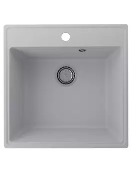 Мойка кухонная Ulgran Quartz Forte 505-04 50,5х50,5 см, платина