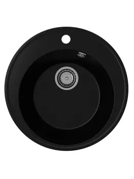 Мойка кухонная Ulgran Quartz Nora 485-07 48,5х48,5 см, уголь