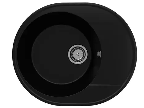 Мойка кухонная Ulgran Quartz Nora 585-07 58,5х48,5 см, уголь