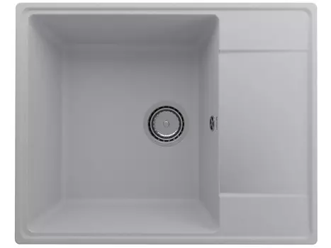 Мойка кухонная Ulgran Quartz Prima 605-04 60,5х48,5 см, платина