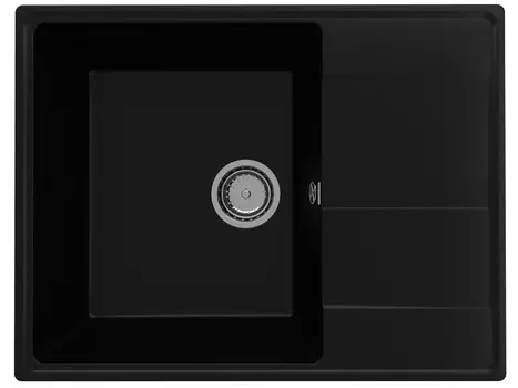 Мойка кухонная Ulgran Quartz Prima 650-07 65х50 см, уголь