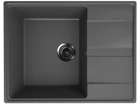 Мойка кухонная Ulgran Quartz Prima 650-09 65x50 см, асфальт