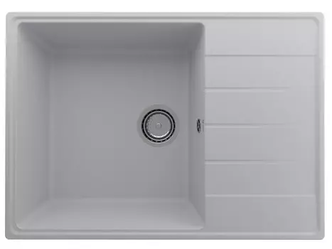 Мойка кухонная Ulgran Quartz Prima 700-04 70х50 см, платина