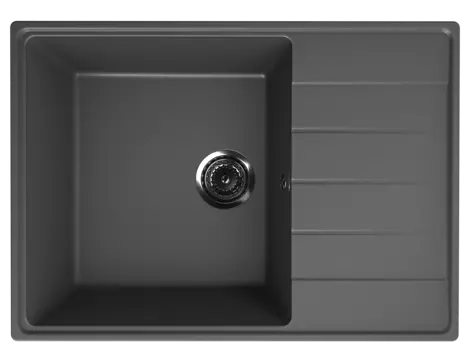 Мойка кухонная Ulgran Quartz Prima 700-09 70x50 см, асфальт
