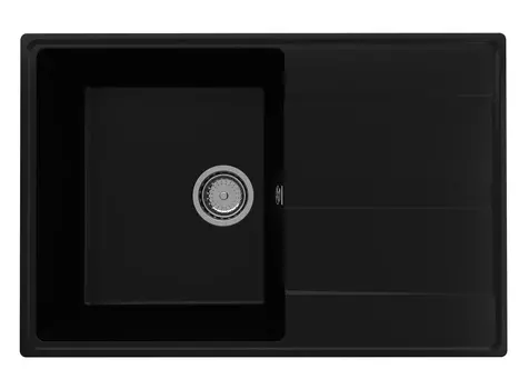 Мойка кухонная Ulgran Quartz Prima 750-07 75х50 см, уголь