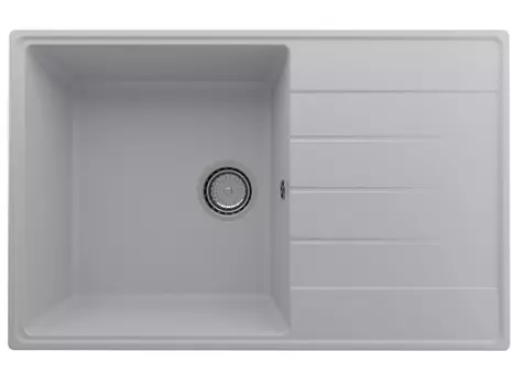 Мойка кухонная Ulgran Quartz Prima 780-04 78х50 см, платина