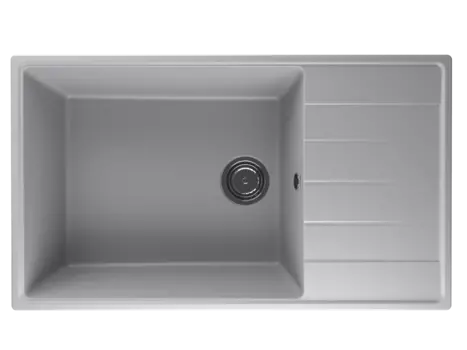 Мойка кухонная Ulgran Quartz Prima 860-04 86x50 см, платина