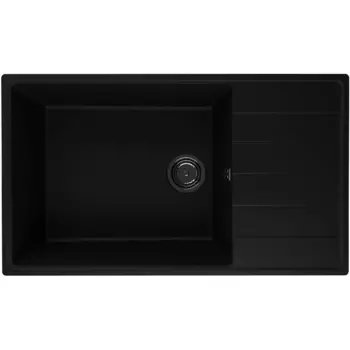 Мойка кухонная Ulgran Quartz Prima 860-07 86x50 см, уголь