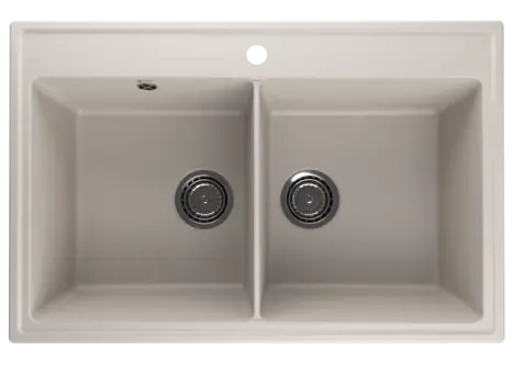 Мойка кухонная Ulgran Quartz Ruma 780-02 78x51 см, лен