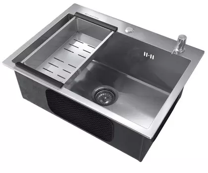Мойка кухонная Ulgran Steel 162408 60х45 брашированная сталь (сатин)